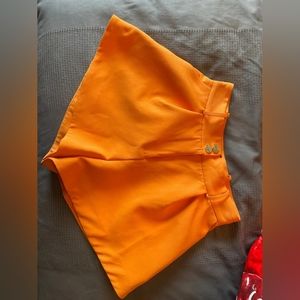River island orange tailored shorts